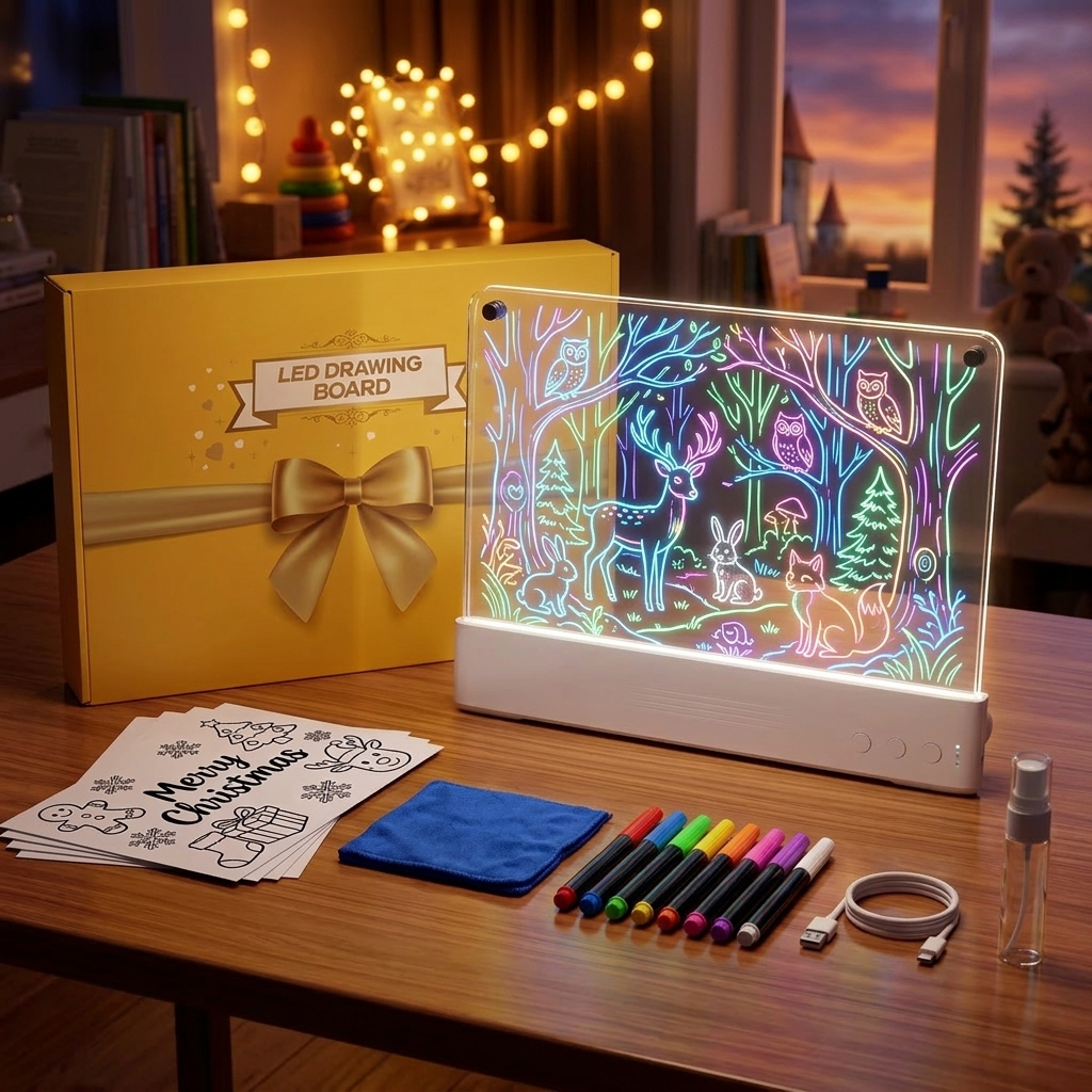 Smalsutis GlowBoard - LED lenta vaikų kambaryje
