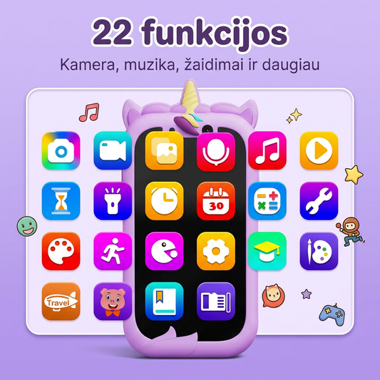Smalsutis SmartKid – 22 funkcijos