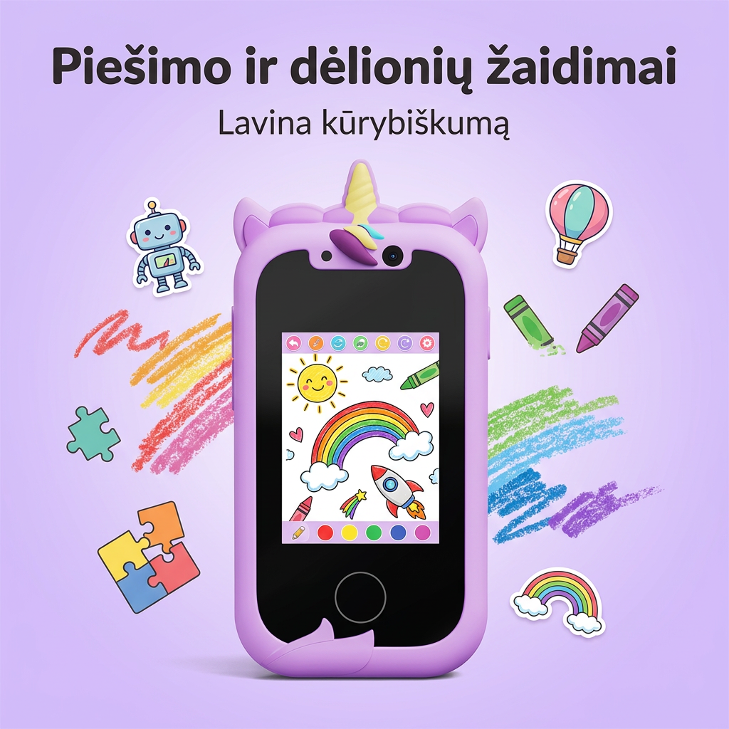 Smalsutis SmartKid – Piešimo ir dėlionių žaidimai