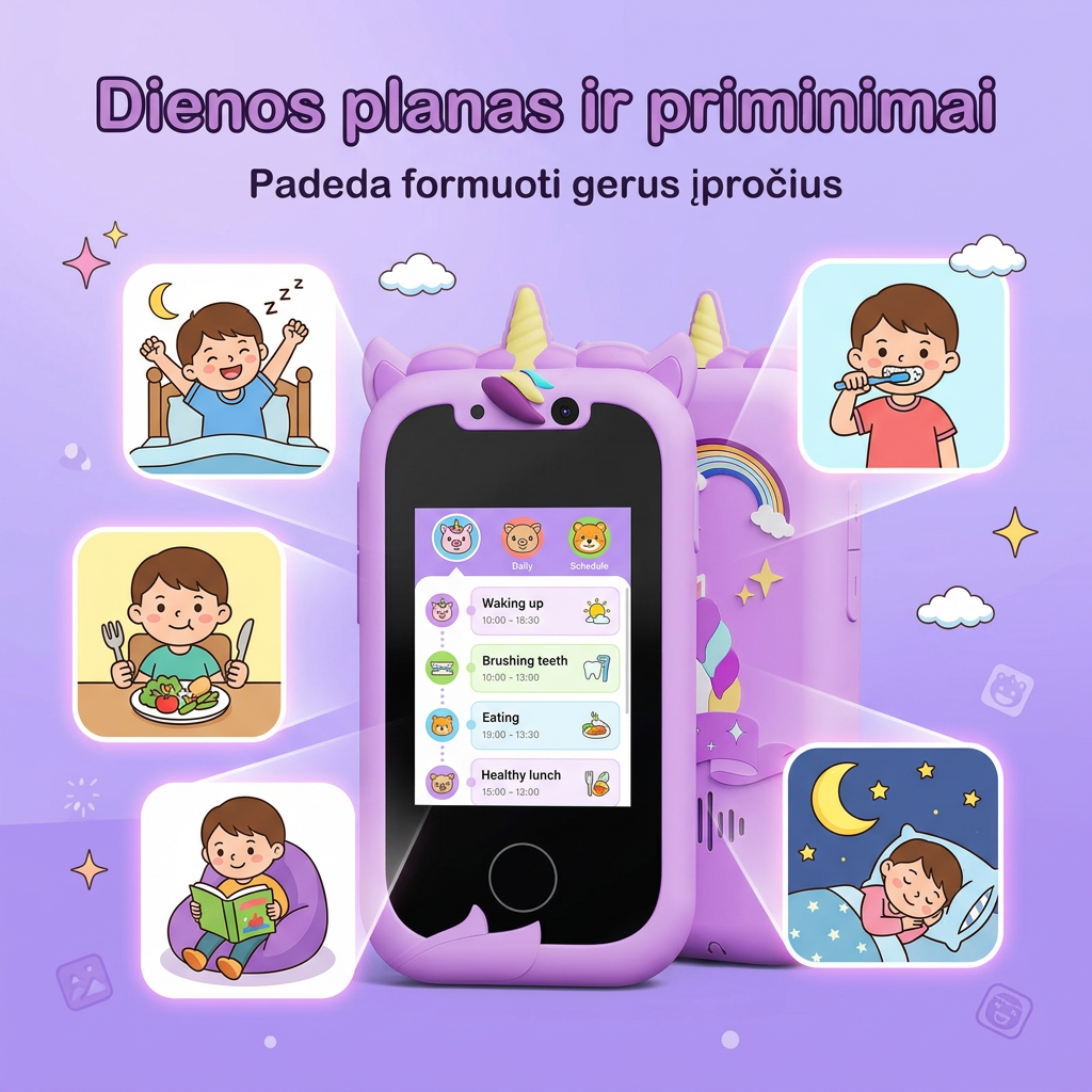 Smalsutis SmartKid – Dienos planas ir priminimai