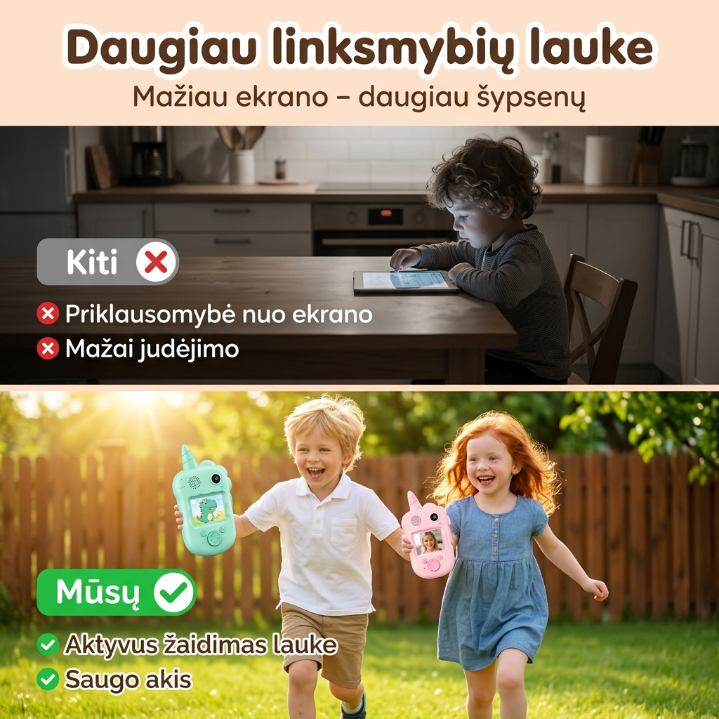 Smalsutis TalkieCam – daugiau linksmybių lauke