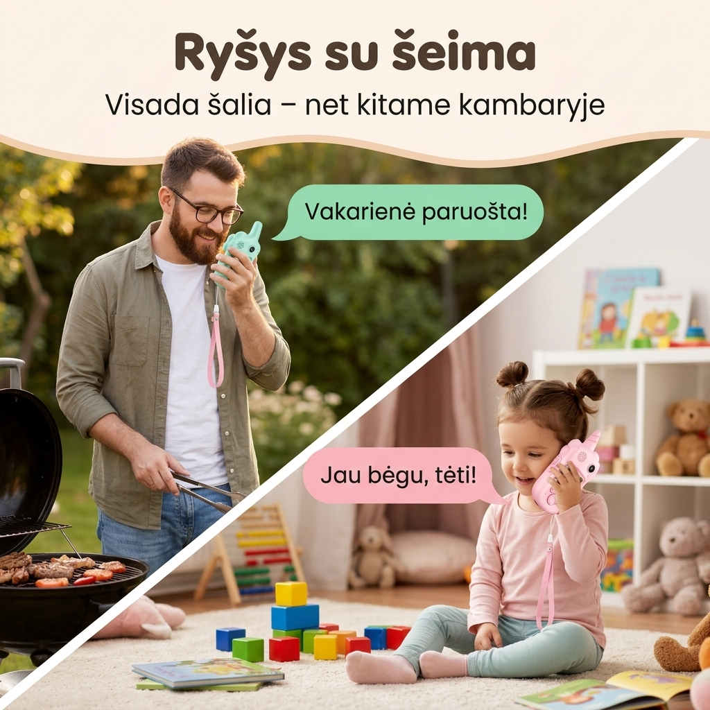 Smalsutis TalkieCam – ryšys su šeima